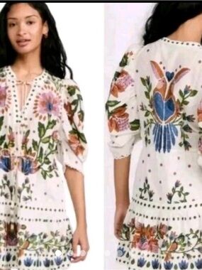 farm rio one shoulder cherry mini dress One Shoulder Cherry Mini Dress